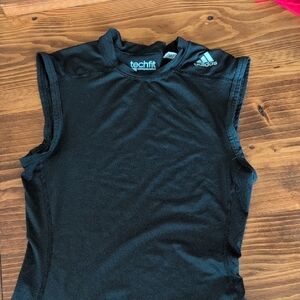 Adidas Kids Black Techfit Tank Top
